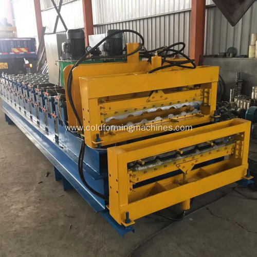 double layer forming machine for roofing sheet